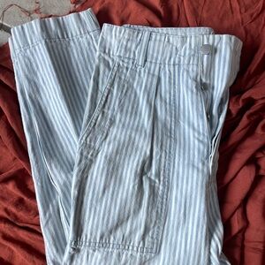 Striped Blue and White Men's Pants